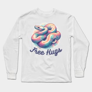 Free Hugs ball python snake Long Sleeve T-Shirt